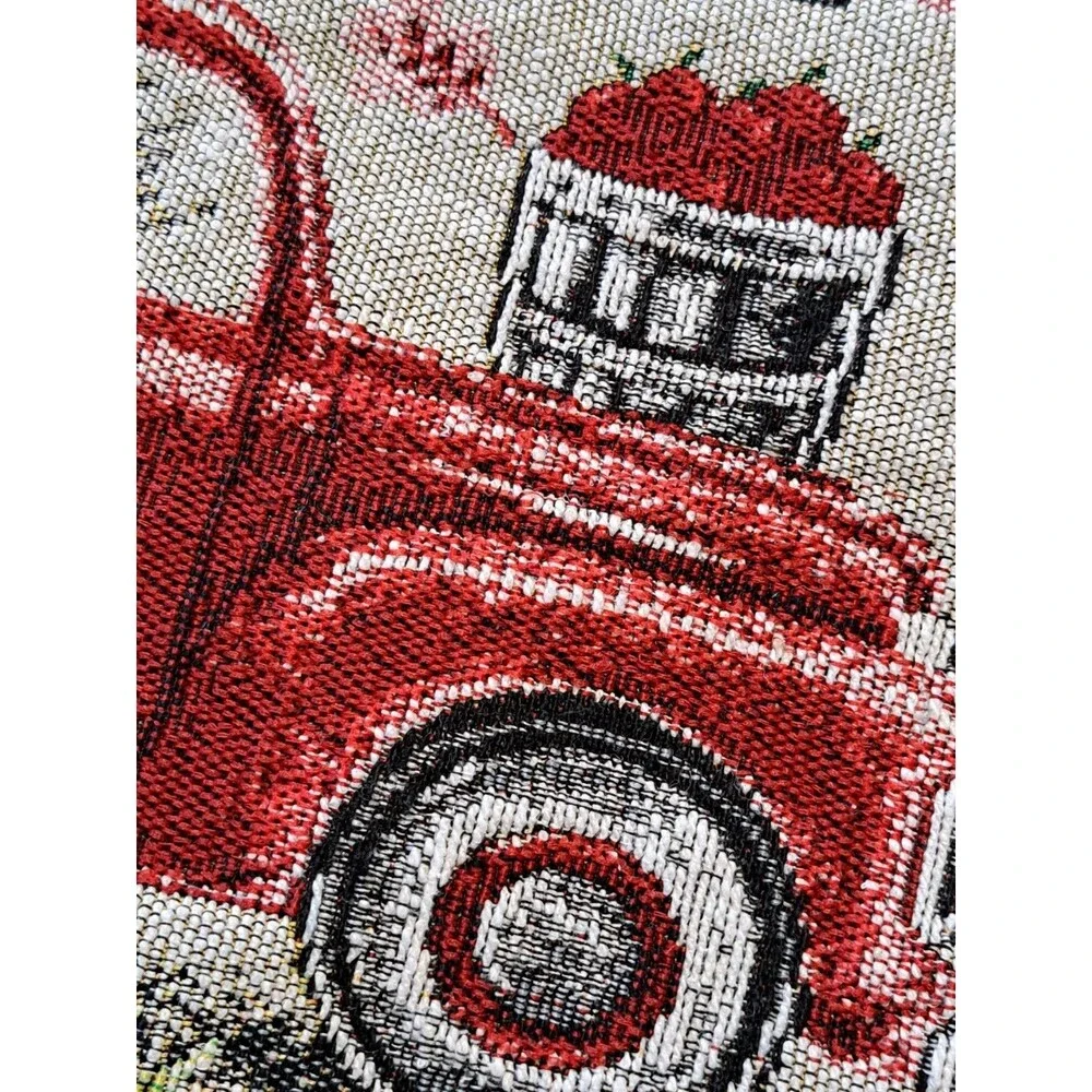 Tapestry Placemat Lot of 5 Red Truck Pumpkin Holiday Fall Autumn Harvest